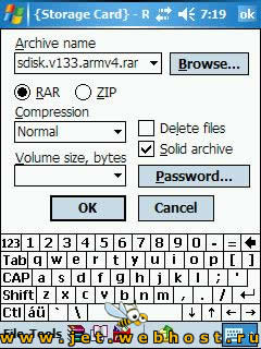Pocket RAR 3.60 Beta 4 Pocket RAR 3.60 Beta 4