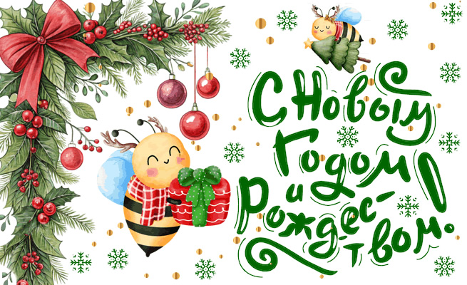 С Новым 2026 годом и Рождеством!