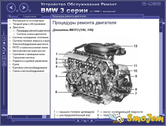 Мультимедийное руководство по ремонту и эксплуатации автомобиля BMW 3 (E46 с 1998 г.)