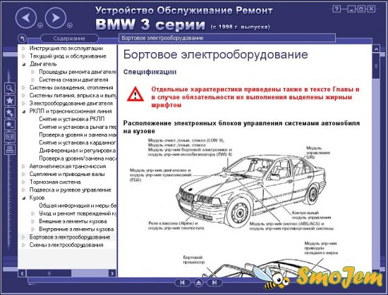 Мультимедийное руководство по ремонту и эксплуатации автомобиля BMW 3 (E46 с 1998 г.)