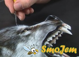 Аэрография - Волк / Blake McCully - Pro airbrush and paintbrush techniques